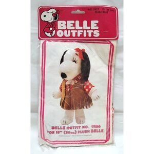 NOS Vtg Snoopy Belle Outfit 9266 15” Doll -Western Cowgirl with Fringed Dress